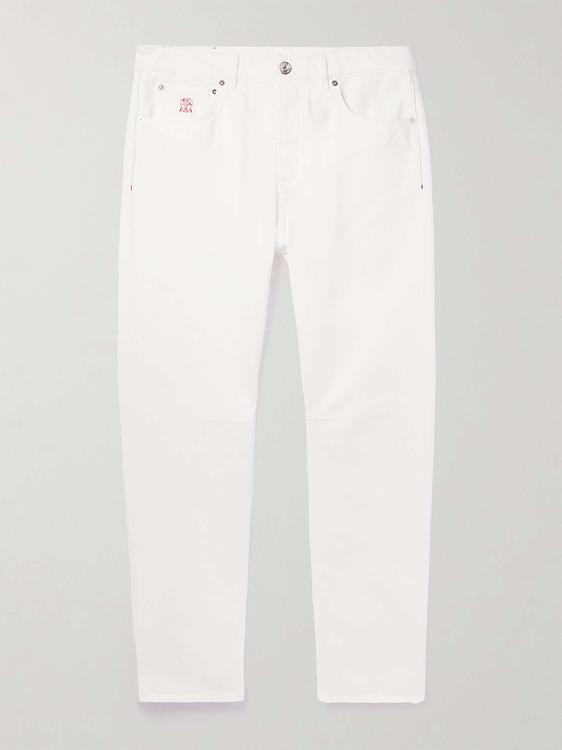 White chinos from Brunello Cucinelli