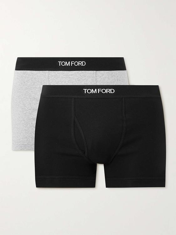 Print black boxer briefs from Tom Ford