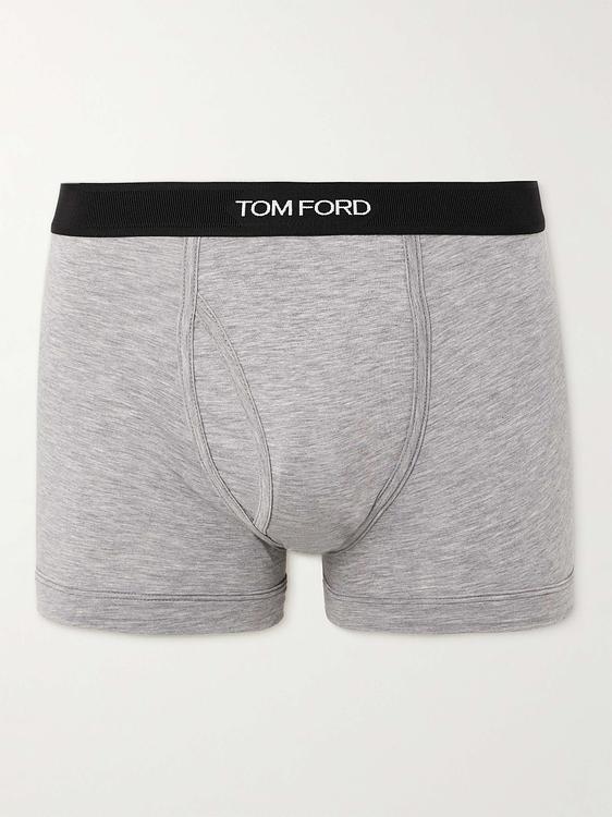 Print grey boxer briefs from Tom Ford