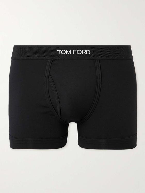 Print black boxer briefs from Tom Ford