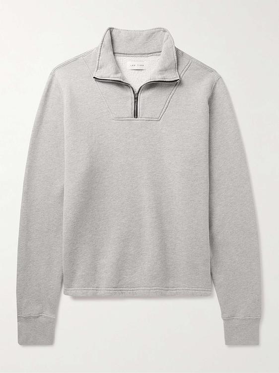 Grey half-zip from Les Tien