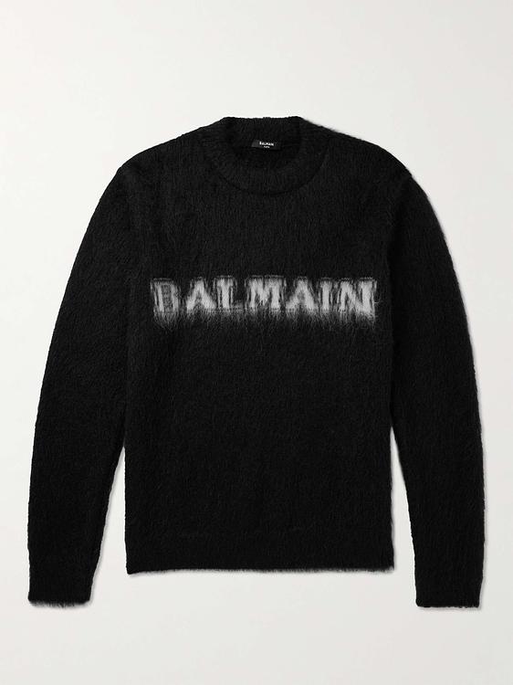 Print black sweatshirt from Balmain