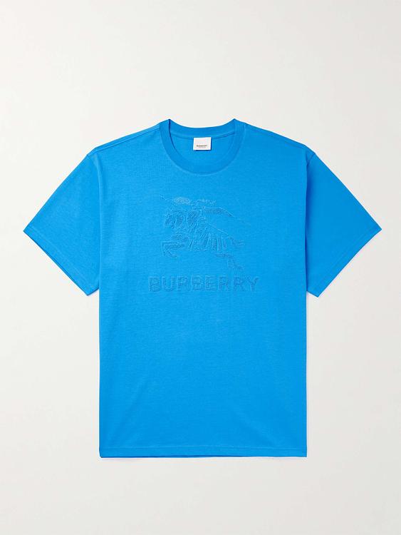 Print blue t-shirt from Burberry