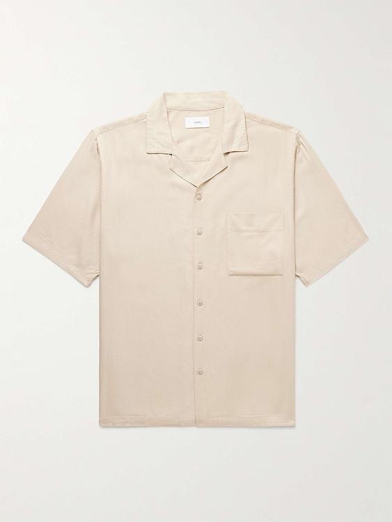 Beige short sleeve shirt from Onia