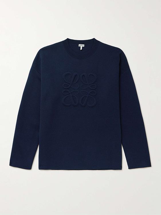 Print dark blue sweatshirt from Loewe
