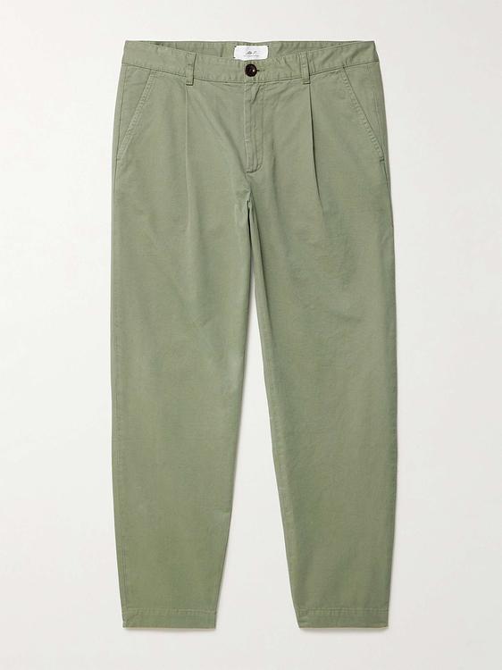 Green chinos from Mr P.