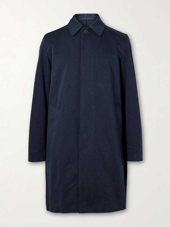 Dark blue trench coat from Mr P.