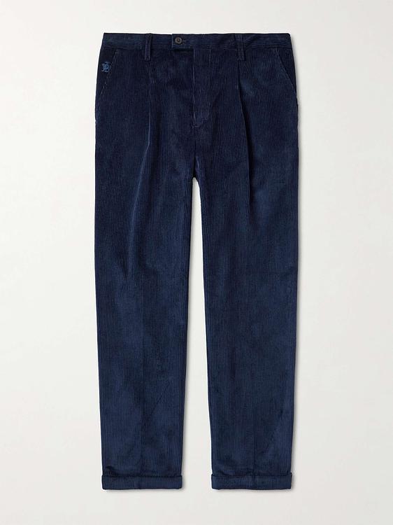 Dark blue chinos from Baracuta