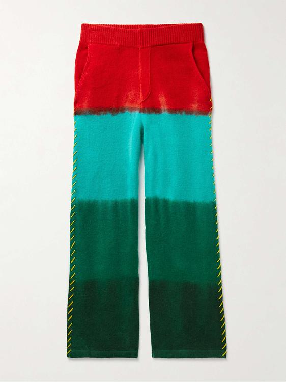 Striped multicolor sweatpants from The Elder Statesman