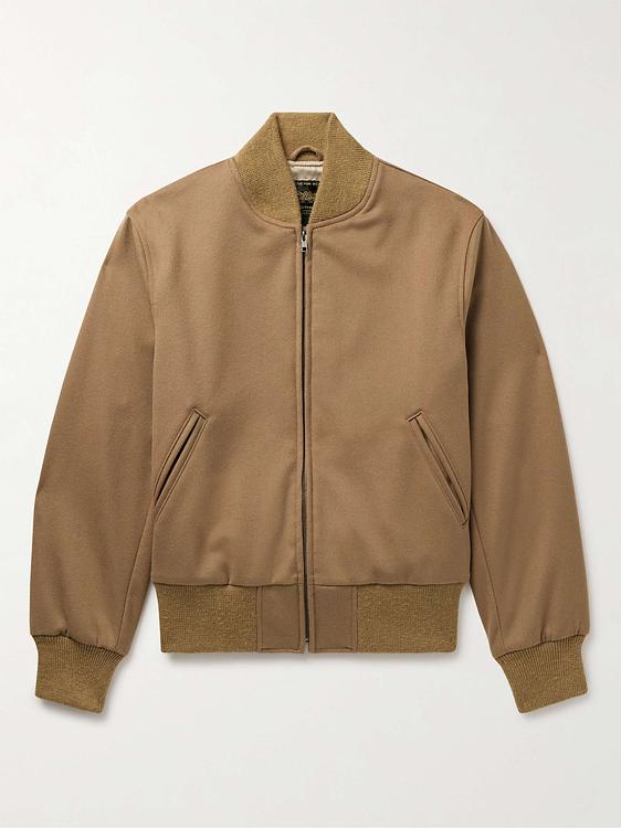Taupe bomber jacket from Golden Bear