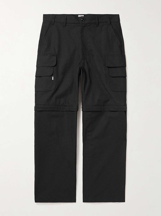 Black cargo trousers from Randy's Garments