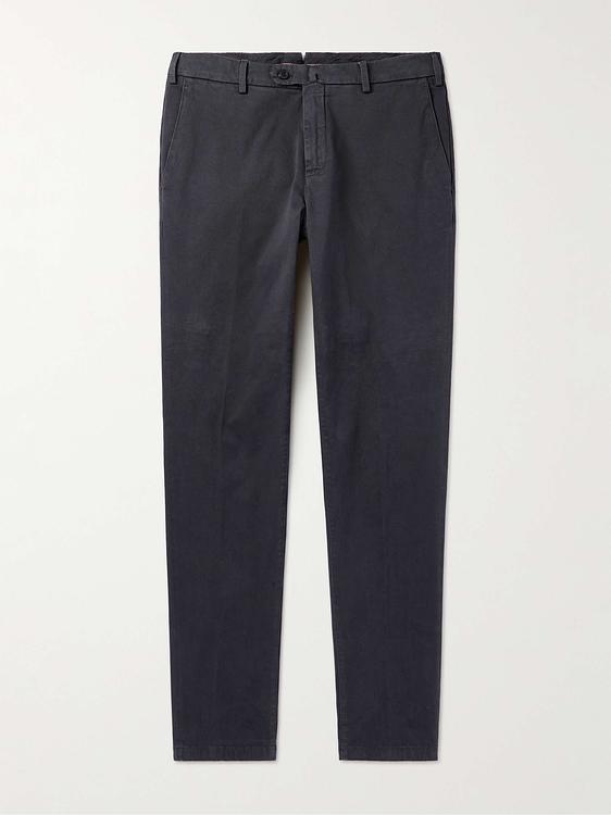 Black chinos from Loro Piana