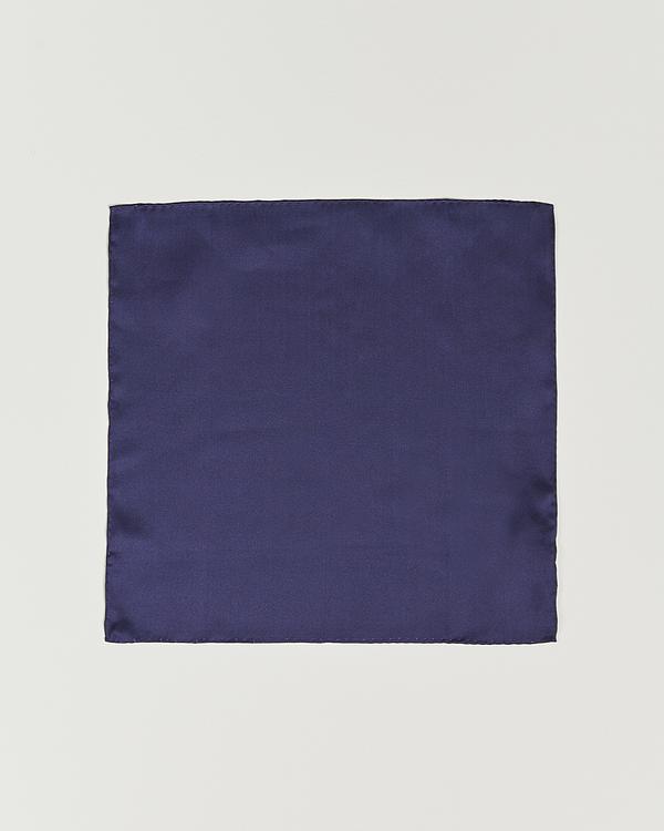 Dark blue pocket square from Amanda Christensen