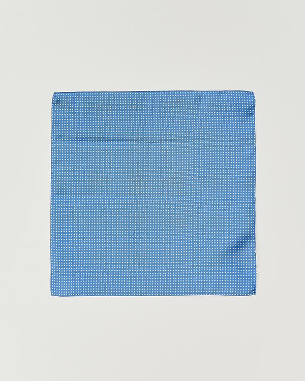 Dotted blue pocket square from Amanda Christensen