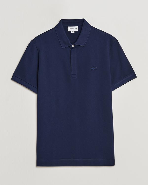 Dark blue short sleeve polo shirt from Lacoste