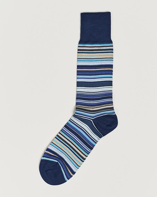 Striped dark blue socks from Paul Smith