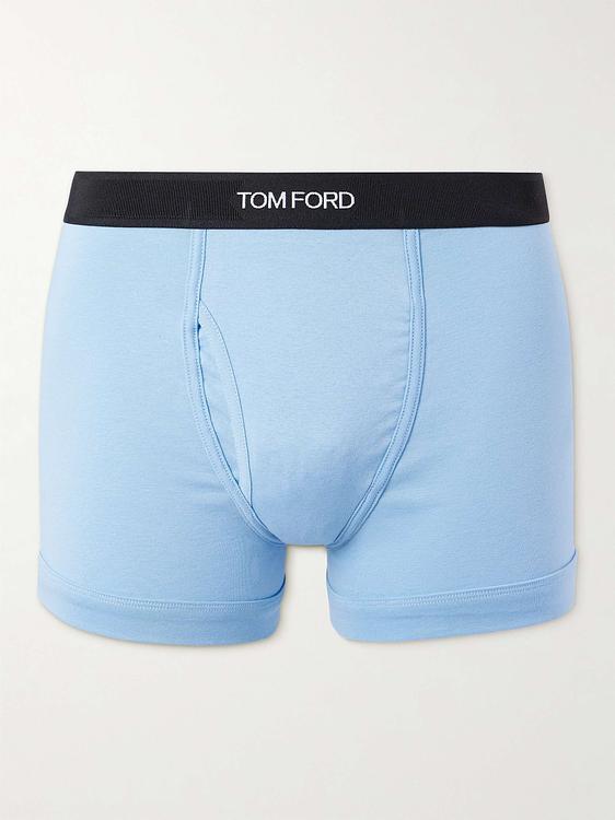Print light blue boxer briefs from Tom Ford