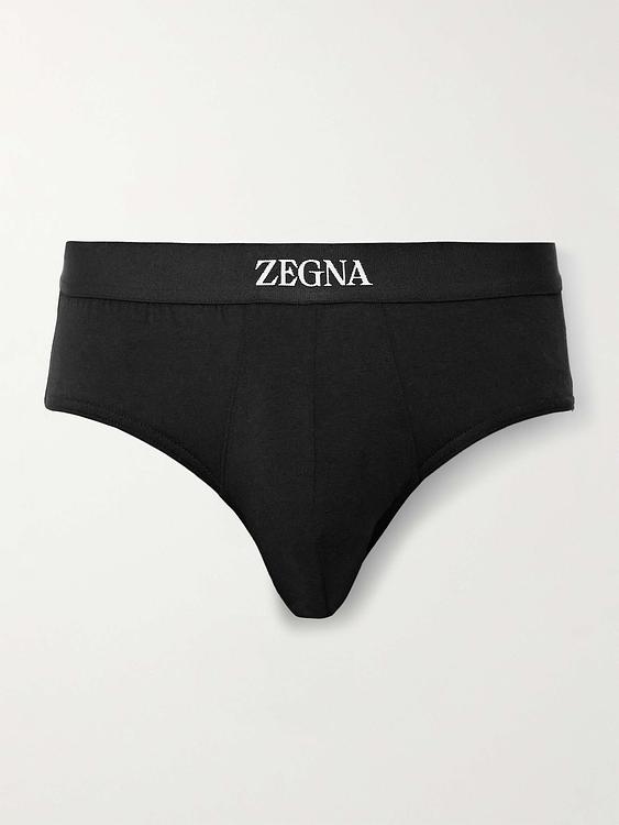 Print black briefs from Zegna
