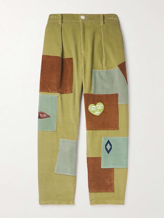 Khaki sweatpants from The Elder Statesman