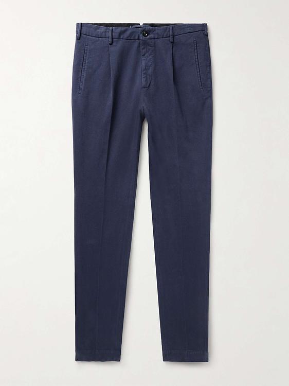 Dark blue chinos from Incotex