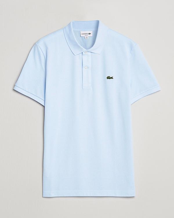 Light blue short sleeve polo shirt from Lacoste