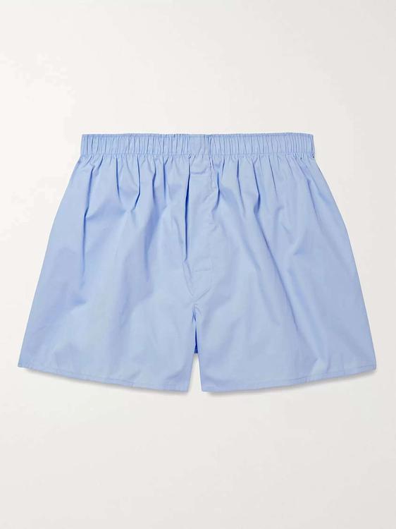 Light blue boxer shorts from Sunspel