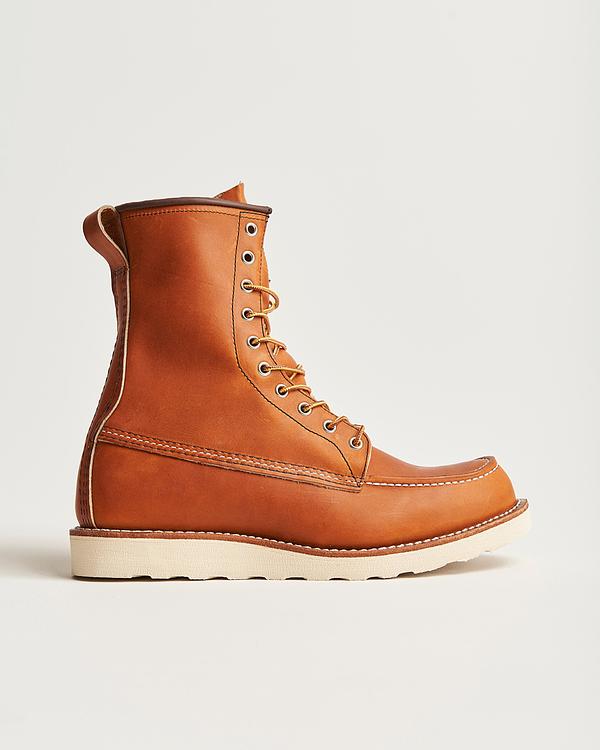 Brown lace-up boots from Red Wing Shoes