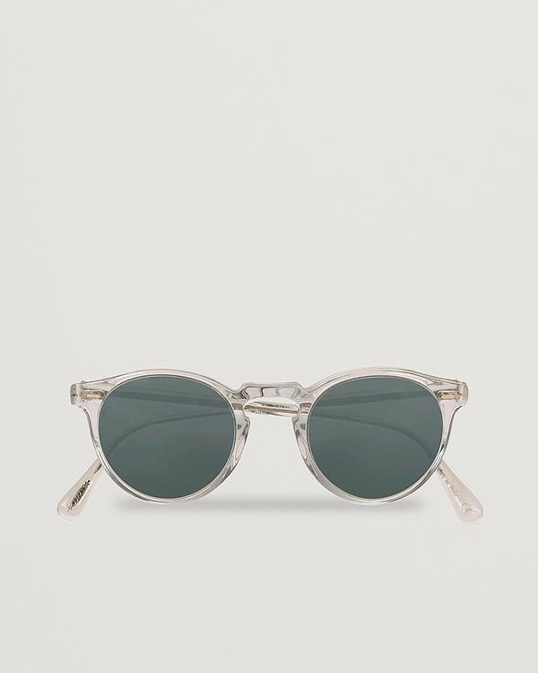 Beige round frame sunglasses from Oliver Peoples