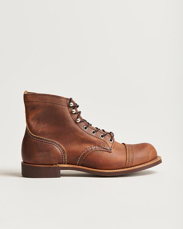 Brown lace-up boots from Red Wing Shoes