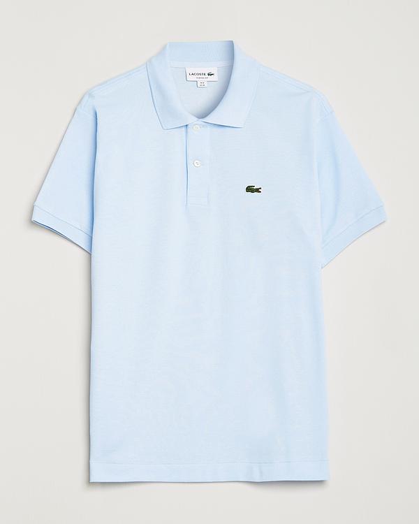 Light blue short sleeve polo shirt from Lacoste