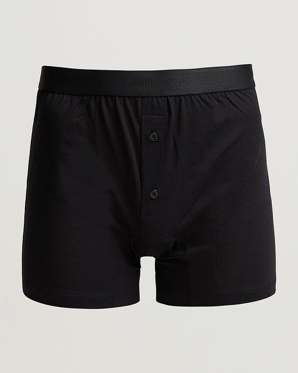 Black boxer briefs from Sunspel