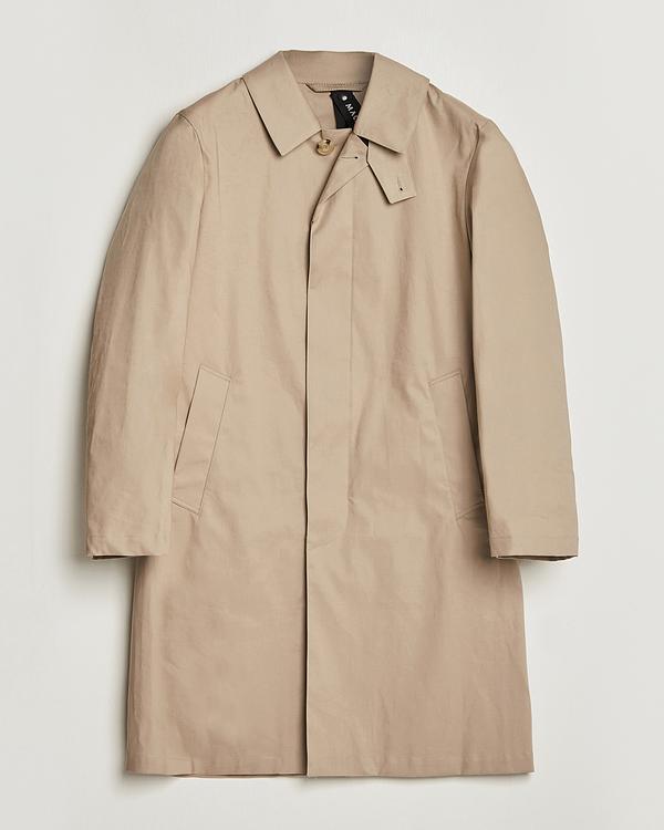 Taupe trench coat from Mackintosh