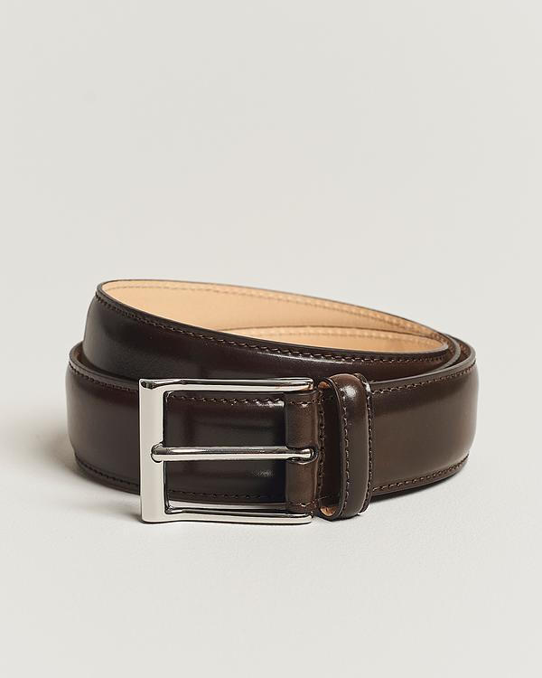 Dark brown belt from Crockett & Jones