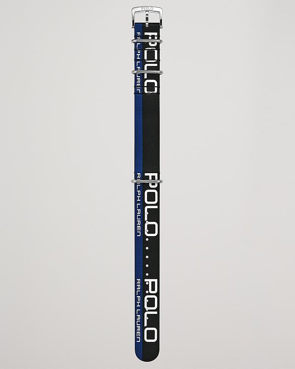 Print black watch strap from Polo Ralph Lauren