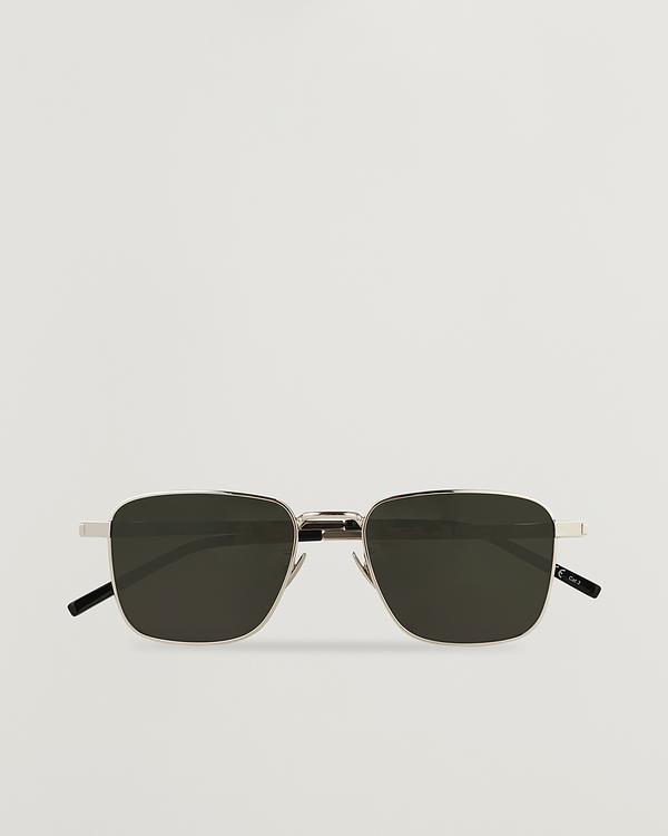Dark green d-frame sunglasses from Saint Laurent
