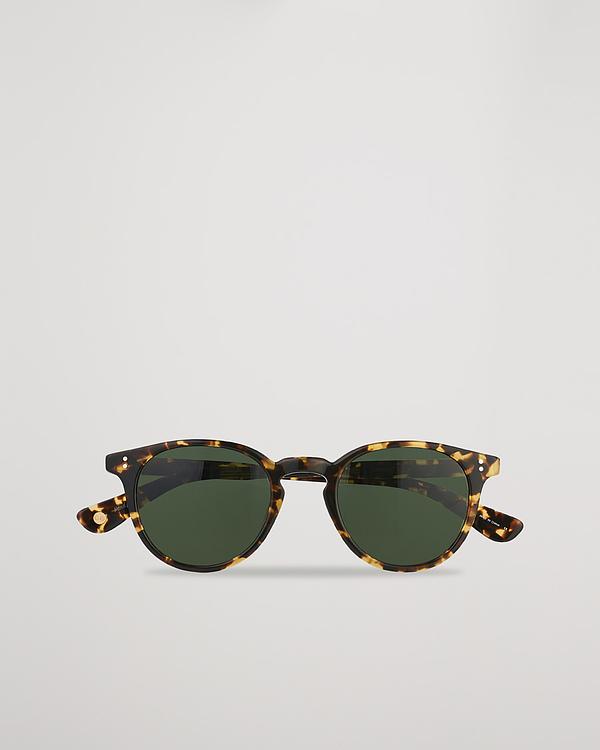 Dark brown round frame sunglasses from Garrett Leight