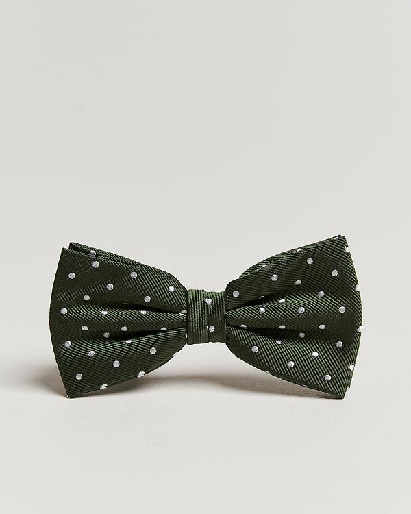 Dotted dark green bow tie from Amanda Christensen