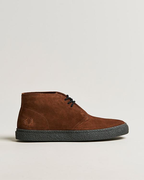 Dark brown chukka boots from Fred Perry