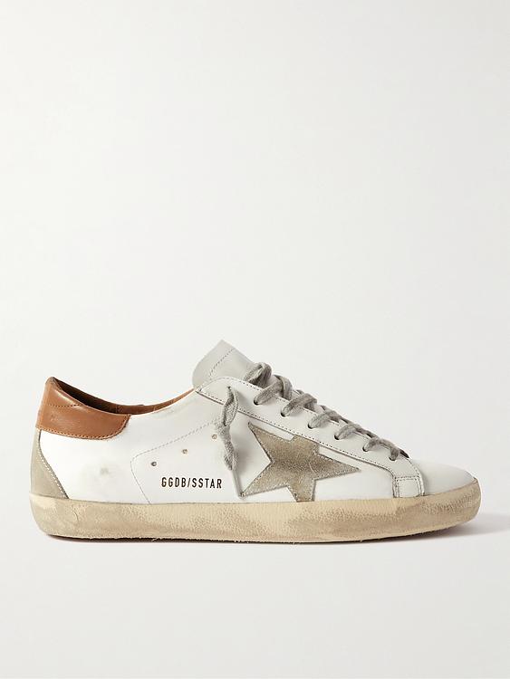 Print white sneakers from Golden Goose