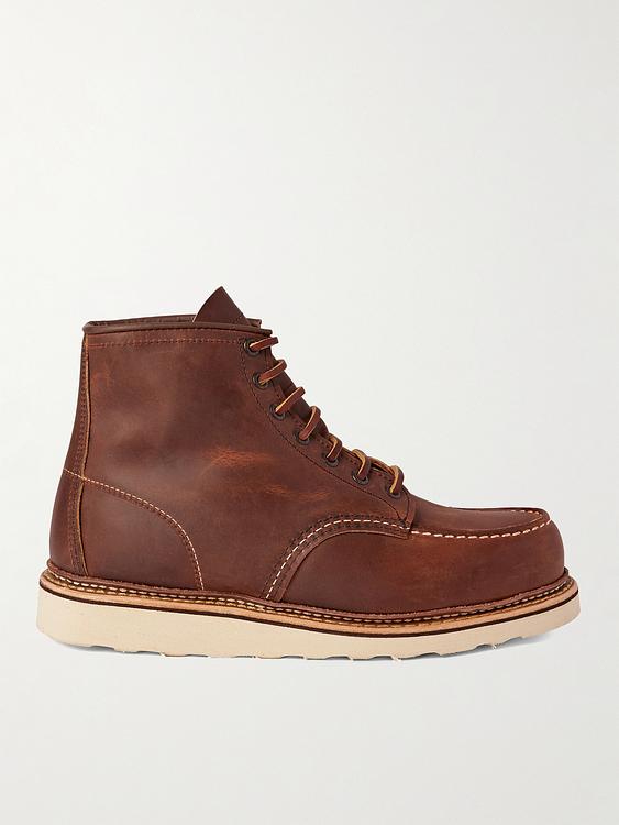 Brown lace-up boots from Red Wing Shoes