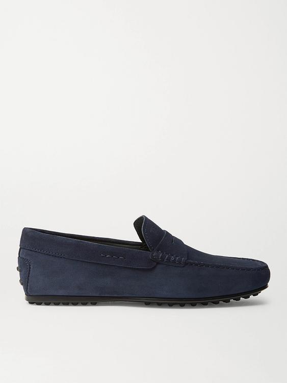 Dark grey loafers from Tod's