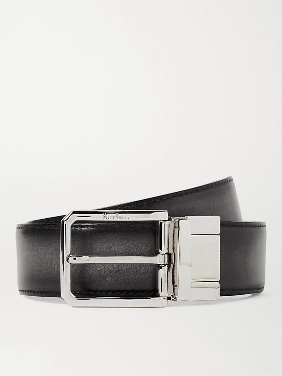 Dark grey belt from Berluti