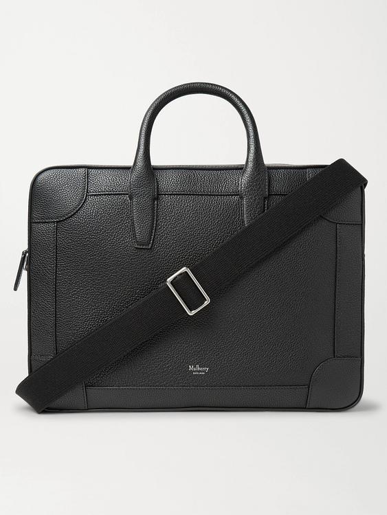 Dark grey briefcase from Mulberry
