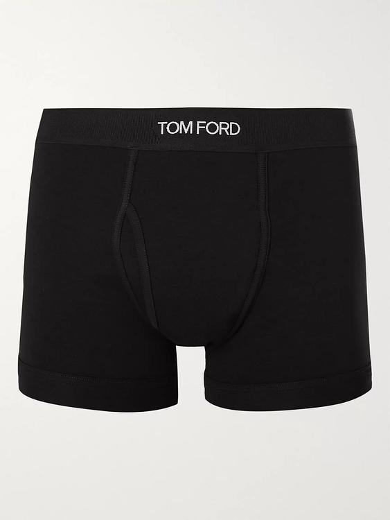 Print black boxer briefs from Tom Ford