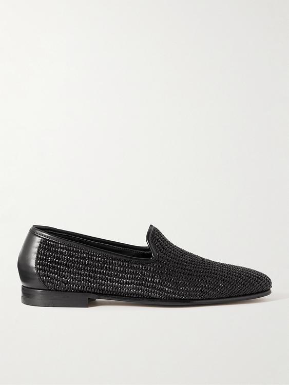 Black loafers from Manolo Blahnik