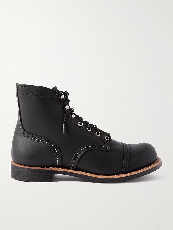 Black lace-up boots from Red Wing Shoes