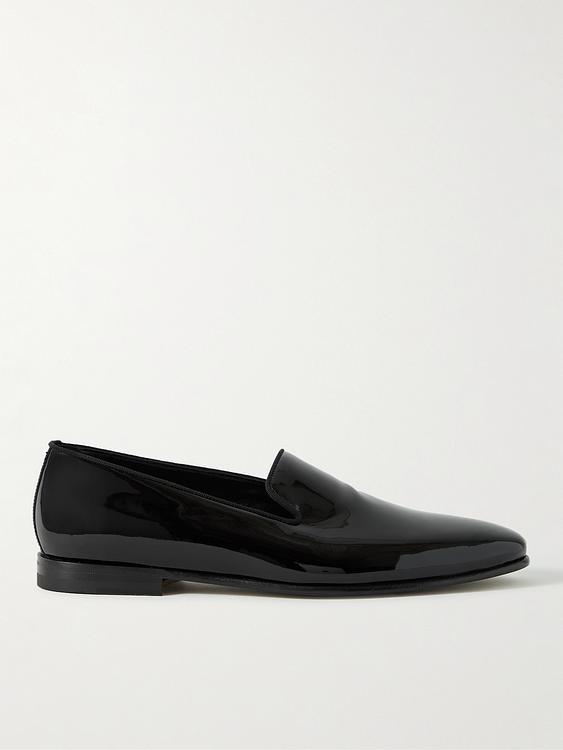 Black loafers from Manolo Blahnik