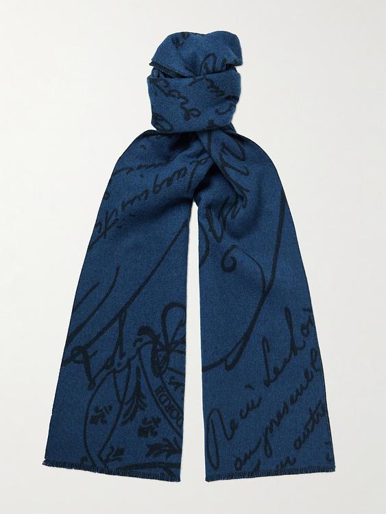 Dark blue scarve from Berluti