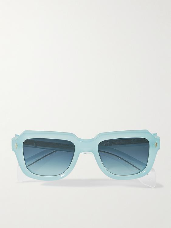 Blue d-frame sunglasses from Jacques Marie Mage