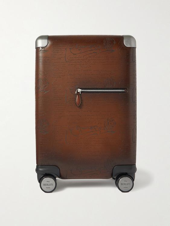 Brown suitcase from Berluti